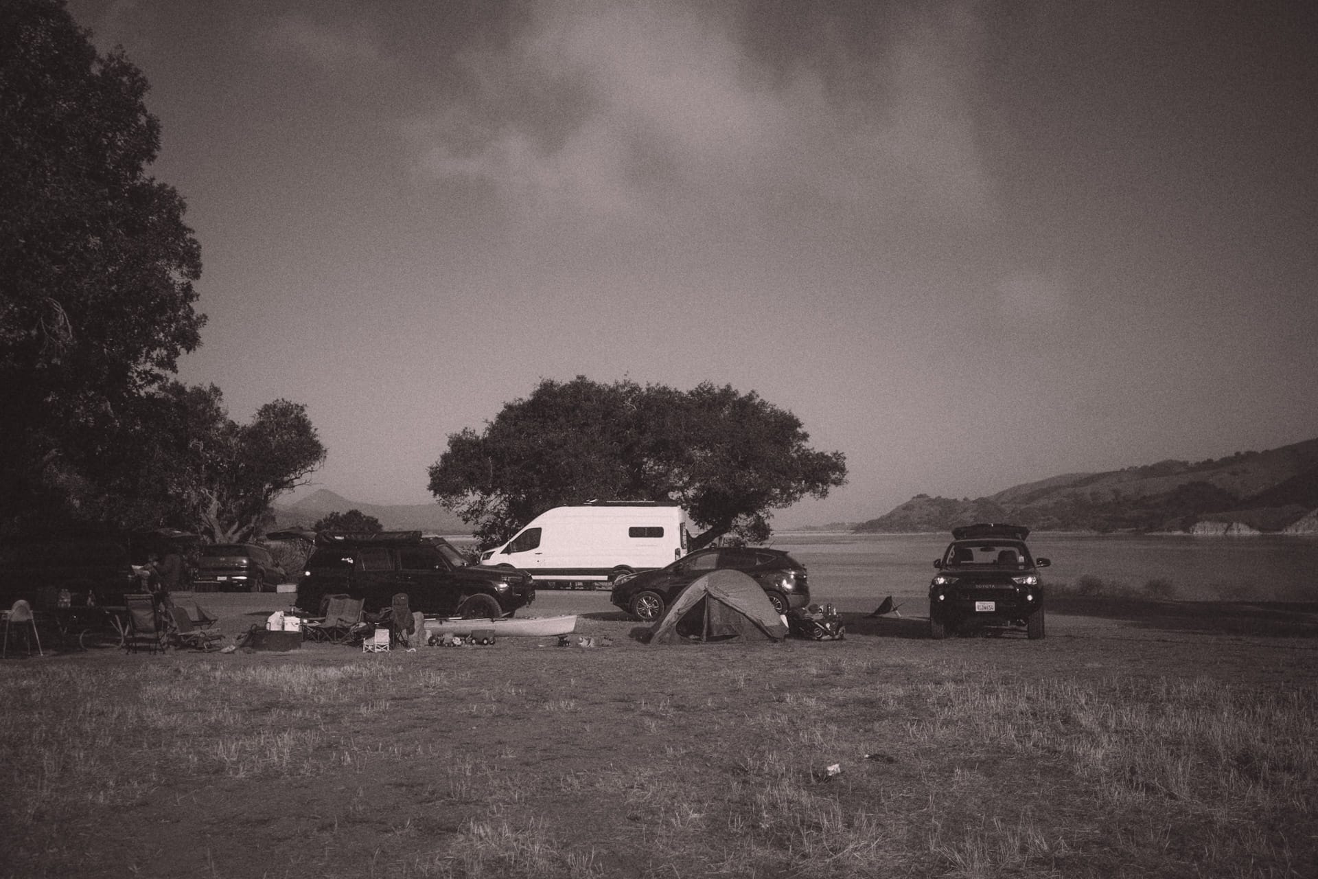 Haven Transit camper van at campsite