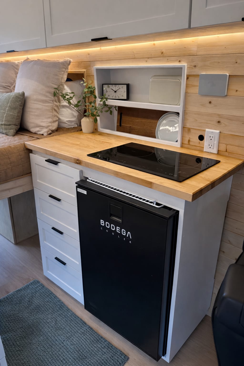 Haven Transit refrigerator and kitchen storage